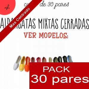 Imagen Mixtas (Mujer y Hombre) Alpargatas *MIXTAS ( Mujer color lisos - Hombre color estampados ) caja 30 pares 